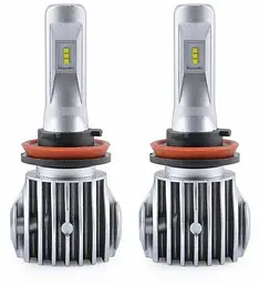 LED лампи автомобільні Solar H7 12/24V 40W 6500K 6000Lm IP65 радіатор та кулер (CANBUS з обманкою) 2 шт (8607)