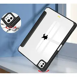 Чохол-книжка BeCover Soft Edge TPU з кріпленням Apple Pencil для Apple iPad Pro 11" M4 2024 Black (711714) - мініатюра 2