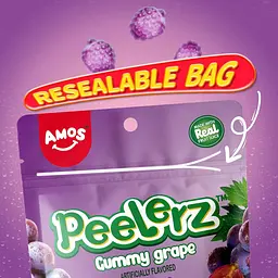 Желейні цукерки Amos Peelerz Gummy Grape 170г - мініатюра 7