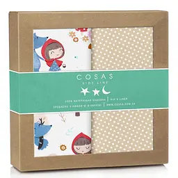 Багаторазові пелюшки дитячі STARS & RED RIDING HOOD 2шт COSAS (4822052049013)