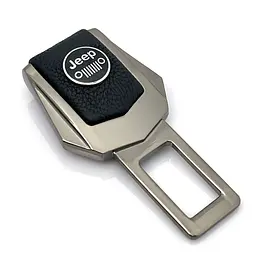 Заглушка ремня безпеки з логотипом Jeep Темний хром 1 шт