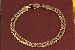 Браслет Xuping Jewelry ромб з огранкою 18 см 5 мм золотистий
