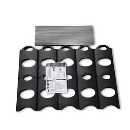 Полиця органайзер для взуття в передпокій Shoe Rack на 4 яруси, комбінація металу з пластиком, чорна (57198011) - мініатюра 10