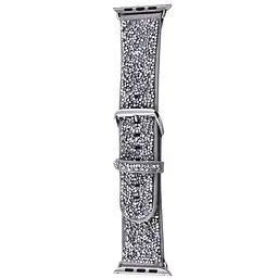 Ремінець Bling World Rock Diamond для Apple Watch 38/40/41/42mm(ser.10) Срібний