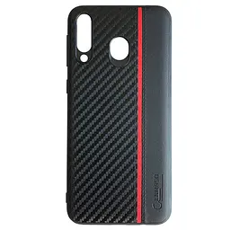 Чохол накладка Primo Cenmaso для Samsung Galaxy M30 2019 ( SMM305 ) Black&Red - мініатюра 3