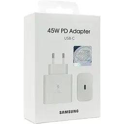 Блок живлення Samsung Type-C PD 45W 1:1 PD/PPS 3.3-11.0V White - мініатюра 2