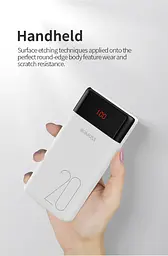 Акумулятор портативний Romoss 20000mah LT20PS (PLM20-102-1131) універсальна мобільна батарея біла - мініатюра 2