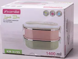 Ланч-бокс Food Box 2 ємності Kamille 20х14.5х13.5 см kuh0009675 - мініатюра 4