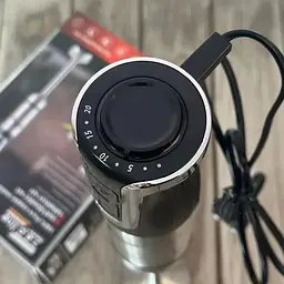 Занурювальний ручний блендер Zepline ZP-201 з нержавіючої сталі 1500Вт Турбо режим Чорний/Сріблястий - мініатюра 8