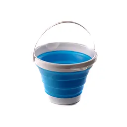 Відро складне СИЛА силіконове 5 л blue (961003) - мініатюра 1