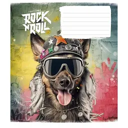 Зошит учнівський "Rock star" 012-3277L-1 в лінію 12 аркушів