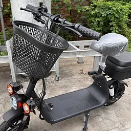 Електросамокат EVOBIKE Zen U12 MAX 2025 року чорний | електросамокат з трьома фарами, корзинкою та багажником (модель 2025) - мініатюра 7