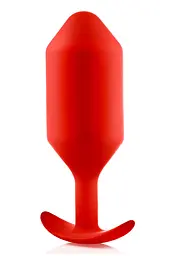 Анальна пробка B-Vibe Snug Plug 6, 16 см (червоний) - мініатюра 3