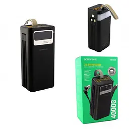 Мобільна зарядка 4 USB порту 4 кабелі BOROFONE DBT 35A - мініатюра 3