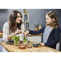 Блендер заглибний 2в1 Tefal Quickchef 1000 Вт чаша 800 мл чопер 500 мл сріблясто-чорний (HB659838) - мініатюра 11