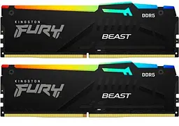 Модуль пам'яті Kingston Fury DDR5 16GB (2x8) 5600MHz Beast RGB EXPO (KF556C36BBEAK2-16)
