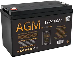 Акумулятор AGM TECHTRU 12V 100Ah VRLA