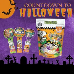 Набір льодяників Halloween Peanuts Pop Ups Lollipops 16шт, 127г - мініатюра 3