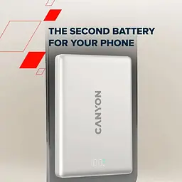 Павербанк Canyon Magnetic Gray 5 000 mAh / 20 Вт (CNS-CPB500G) - мініатюра 6