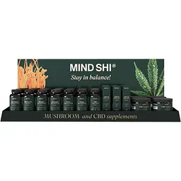 Набір дієтичних добавок Mind Shi з грибами та CBD 37 шт.