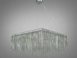 Люстра стельова LED Diasha LSD-800F-HR, 48W, регульована висота 70-155 см, діаметр 80 см, світлодіодна, для коридору та вітальні