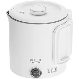 Електрочайник Adler AD 1388w дорожній 650Вт/ 0.8л/ підвійні стінки/ автовимкнення/ білий