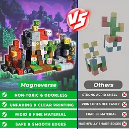 Магнітний конструктор Minecraft 100 шт по грі Майнкрафт Фортеця Mk001022.1 - мініатюра 9