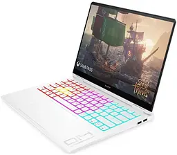 Ноутбук HP 14 OMEN Gaming 14-fb0022ua 14"2.8K OLED,400n/Ultra7-155H(4.8)/16Gb/SSD1Tb/GF RTX 4050,6GB /Підсв/DOS/White (A49ZSEA) - мініатюра 2