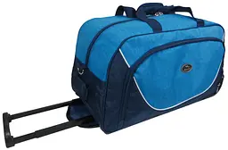 Сумка дорожня на колесах Wallaby 10428-4 57L  Синя з блакитним - мініатюра 3