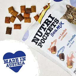 Вітамінні ласощі для котів GimCat Nutri Pockets Морський мікс повсякденний 150 г - мініатюра 7