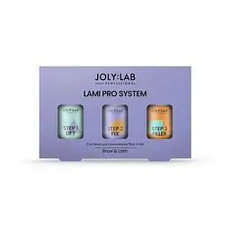 Система для ламінування брів та вій Lami Pro System Joly:Lab 3 шт. х 10 мл