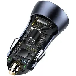 Зарядний пристрій 12V BASEUS Golden Contactor Pro TZCCJD-B0G Black - мініатюра 5
