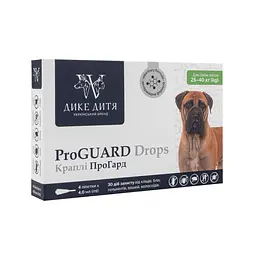 Краплі Дике Дитя ProGUARD для собак вагою 25-40 кг 4 мл (4 піпетки) - мініатюра 3