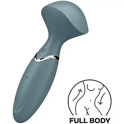 Вібромасажер Satisfyer Mini Wand-er Сірий - мініатюра 2
