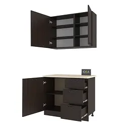 Комплект кухоннний Idea Н-25 100 см Венге темний - мініатюра 2