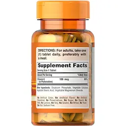 Вітамін К Puritan's Pride Vitamin K 100 мкг 100 таблеток - мініатюра 2
