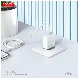 Зарядний пристрій XO L126 20W USB-C PD White (L126_White) - мініатюра 4