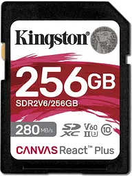 Карта пам'яті SD 256GB C10 UHS-II U3 R280/W150MB/s Kingston teh0013271
