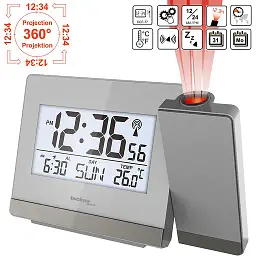 Годинник проєкційний Technoline WT538 Silver/Anthracite (WT538) - мініатюра 3