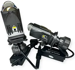 Комплект світлодіодних ламп з лінзами Guarand X1 H4 50w 12-24v - мініатюра 5
