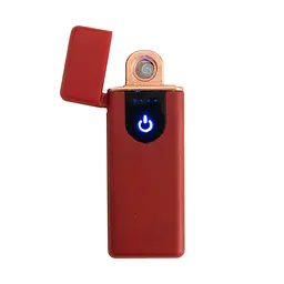 Електрозапальничка USB ZGP ABS Червона сенсорна запальничка електрична спіральна електрозальничка - мініатюра 3