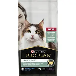 Сухий корм для кішок Purina Pro Plan LiveClear для стерилізованих котів старше 7 років 1.4 кг (7613287232731) - мініатюра 2