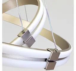 Сучасна LED люстра з двома кільцями MD78099/60+40CF Artlight у кольорі рожеве золото - мініатюра 5