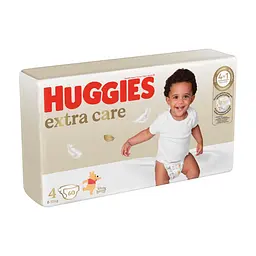 Підгузки Huggies Extra Care 4 (8-16 кг) 60 шт (5029053578118) - мініатюра 3