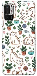 TPU чохол Demsky Cats pattern для Xiaomi Redmi Note 10 5G