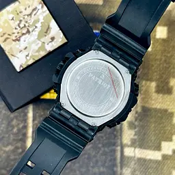 Чоловічий наручний годинник 001RDSSO ССО Чорні з червоним + Коробка Patriot acs0031079 - мініатюра 4