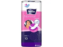 Прокладки гігієнічні BELLA 10 шт 4 краплі без крилець Normal Softiplait White Li