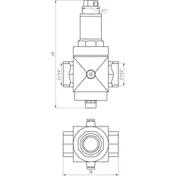 Редуктор тиску Itap 1 1/4″ Rinox 143 000012011 - мініатюра 3