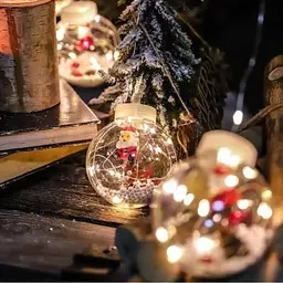 Світлодіодна гірлянда штора роса з кульками з наповненням Xmas 8 режимів 200 LED 3x0,7м Теплий білий - мініатюра 8