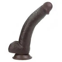 Фалоімітатор LoveToy Sliding Skin 24 см коричневий - мініатюра 8